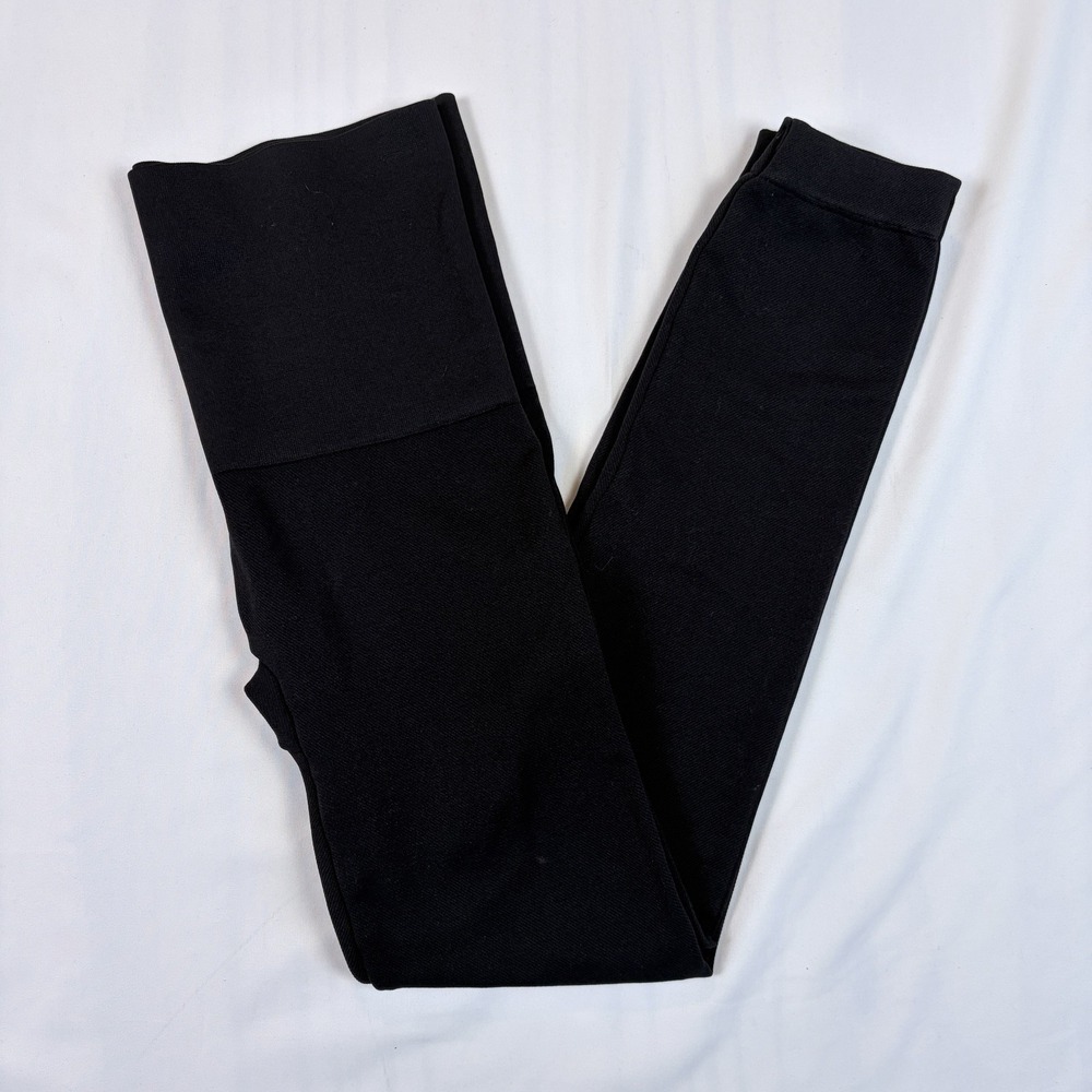 Spanx Leggings Women's Medium Black Look At Me Now Shapewear Ankle 7/8 Seamless - Picture 3 of 7